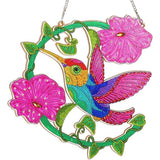 5D Diamond Painting Door Hanger Hummingbird with Flowers