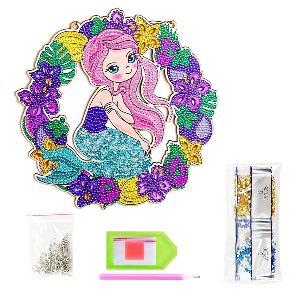 5D Diamond Painting Door Hanger Mermaid