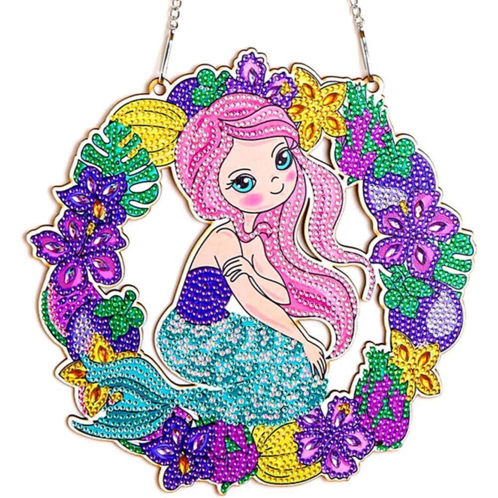 5D Diamond Painting Door Hanger Mermaid