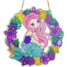 Load image into Gallery viewer, 5D Diamond Painting Door Hanger Mermaid