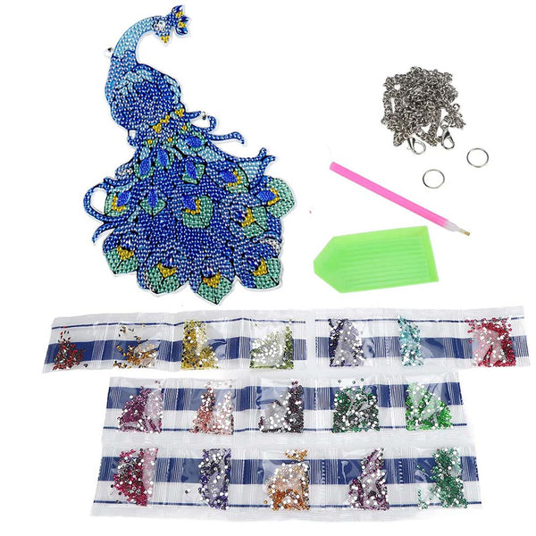 5D Diamond Painting Door Hanger Peacock