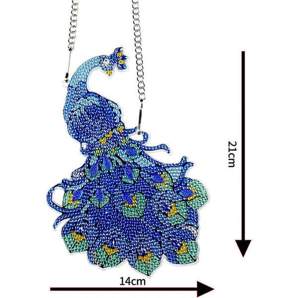 5D Diamond Painting Door Hanger Peacock
