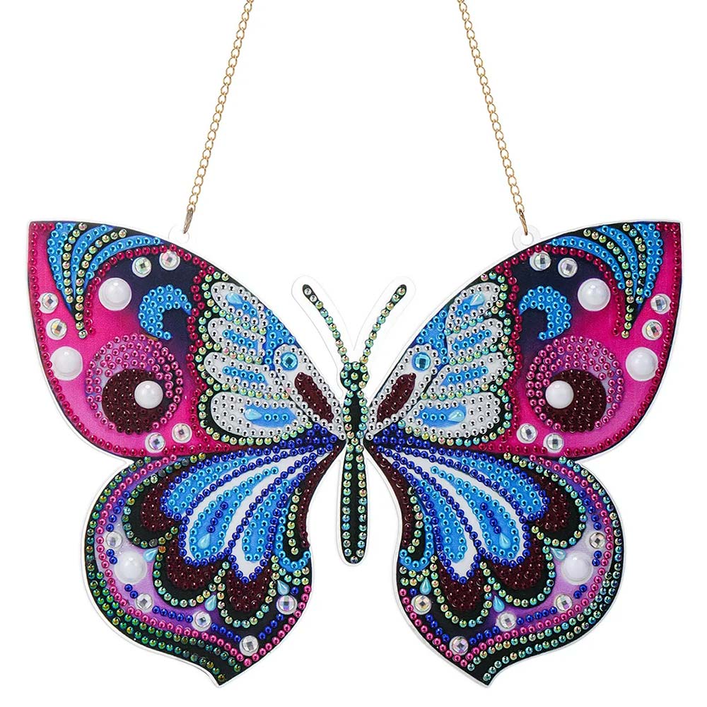 5D Diamond Painting Door Hanger with Butterfly
