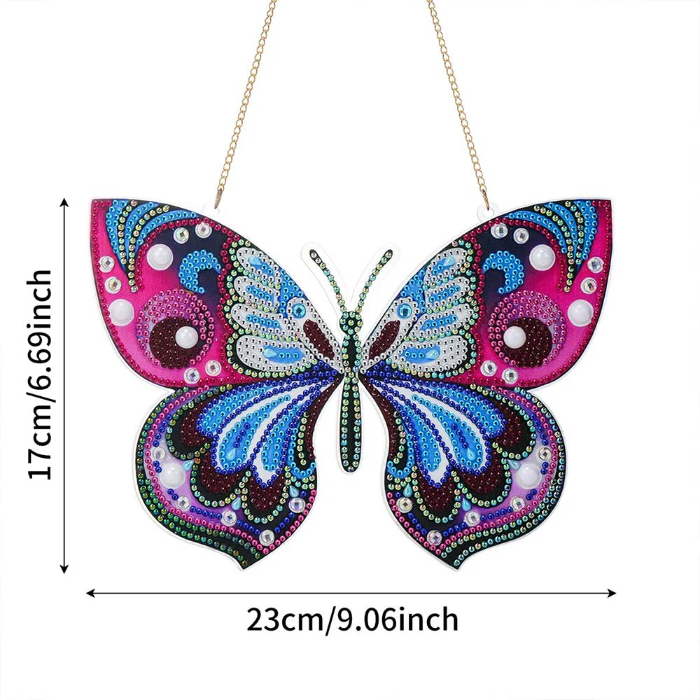 5D Diamond Painting Door Hanger with Butterfly
