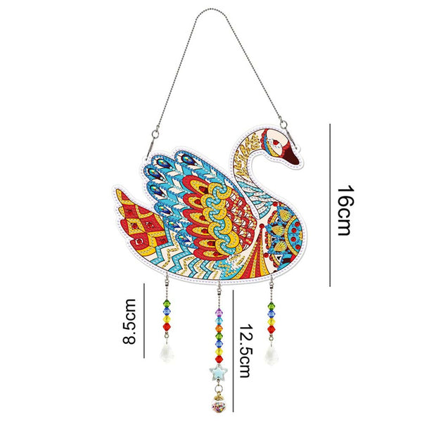 5D Diamond Painting Door Hanger Swan