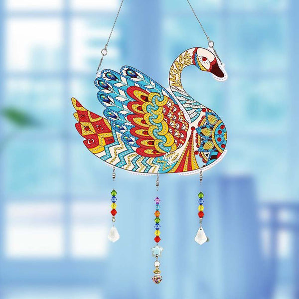 5D Diamond Painting Door Hanger Swan