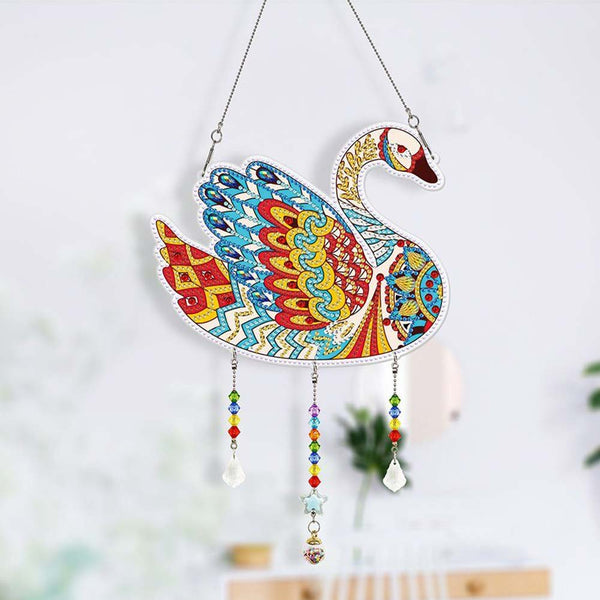 5D Diamond Painting Door Hanger Swan