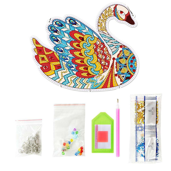 5D Diamond Painting Door Hanger Swan