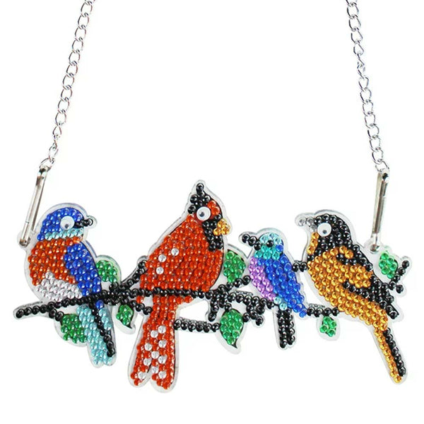 5D Diamond Painting Door Hanger Four Birds