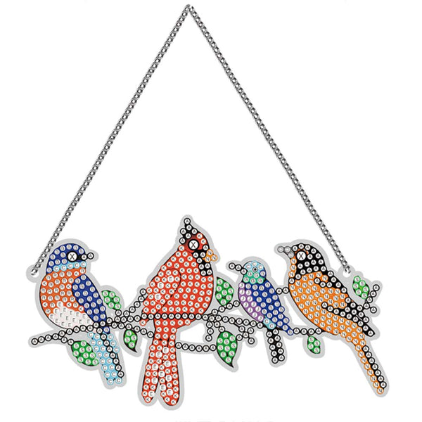 5D Diamond Painting Door Hanger Four Birds