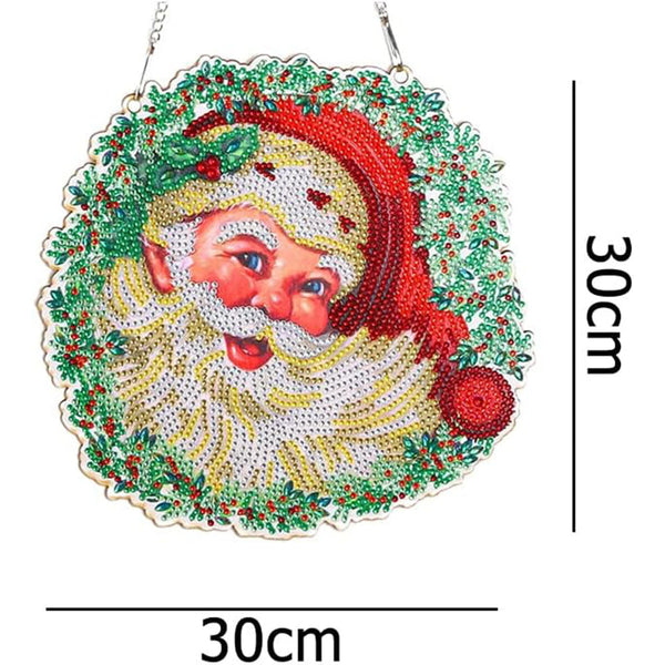 5D Diamond Painting Door Hanger Santa Claus