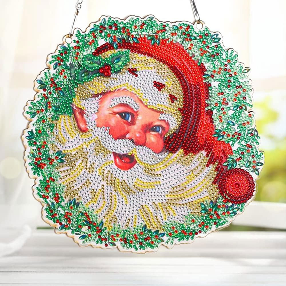 5D Diamond Painting Door Hanger Santa Claus