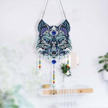 Load image into Gallery viewer, 5D Diamond Painting Car Mirror Hanger Wolf