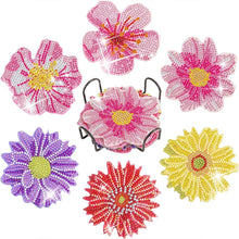 Load image into Gallery viewer, 5D Diamond Painting Coaster Flowers