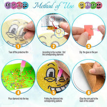Load image into Gallery viewer, 5D Diamond Painting Coaster Emoji 8 Pieces