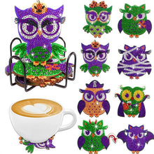 Load image into Gallery viewer, 5D Diamond Painting Coaster Owls