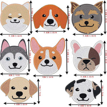 Load image into Gallery viewer, 5D Diamond Painting Coaster Dogs