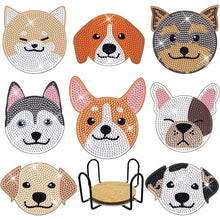 Load image into Gallery viewer, 5D Diamond Painting Coaster Dogs