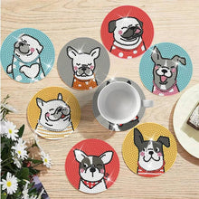 Load image into Gallery viewer, 5D Diamond Painting Coaster Lucky Dogs