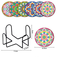 Load image into Gallery viewer, 5D Diamond Painting Coaster Mandala design