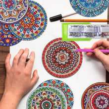 Load image into Gallery viewer, 5D Diamond Art Coaster Mandala
