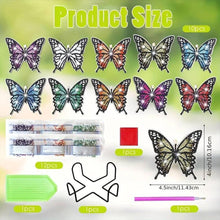 Load image into Gallery viewer, 5D Diamond Painting Coaster Butterflies 10 Pieces