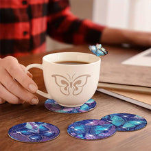Load image into Gallery viewer, Diamond Painting Coaster Butterflies