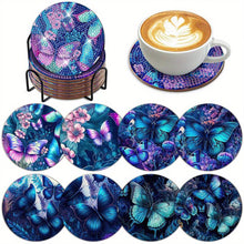 Load image into Gallery viewer, Diamond Painting Coaster Butterflies