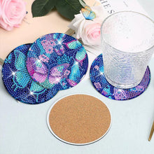 Load image into Gallery viewer, Diamond Painting Coaster Butterflies