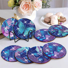 Load image into Gallery viewer, Diamond Painting Coaster Butterflies