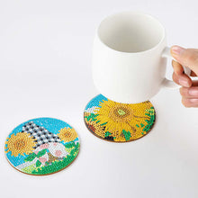 Load image into Gallery viewer, 5D Diamond Painting Coaster Sunflowers