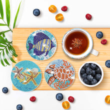 Load image into Gallery viewer, 5D Diamond Painting Coaster Underwater Animals
