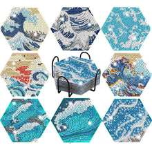 Load image into Gallery viewer, 5D Diamond Painting Coaster Water Waves