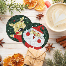 Load image into Gallery viewer, 5D Diamond Painting Coaster Christmas theme
