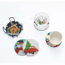 Load image into Gallery viewer, 5D Diamond Art Coaster Christmas