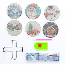 Load image into Gallery viewer, 5D Diamond Art Coaster Christmas