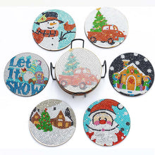 Load image into Gallery viewer, 5D Diamond Art Coaster Christmas