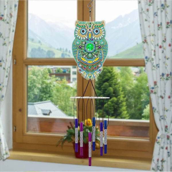5D Diamond Painting Wind Chime Owl