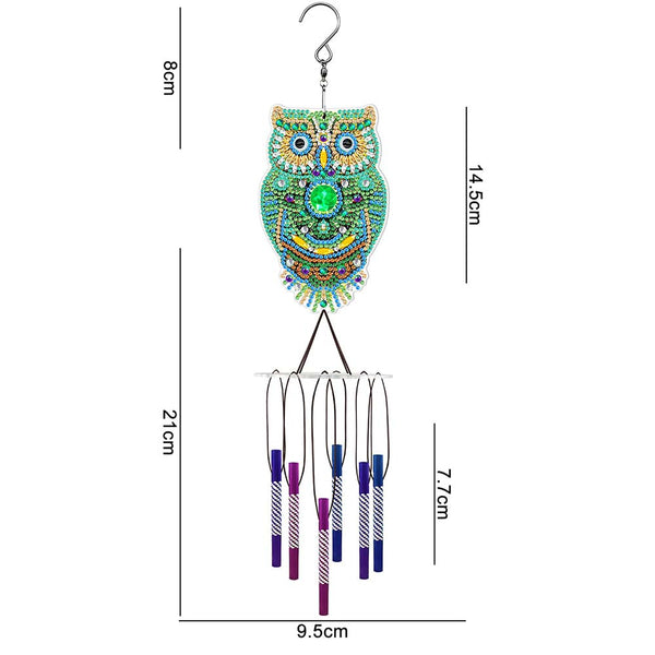 5D Diamond Painting Wind Chime Owl