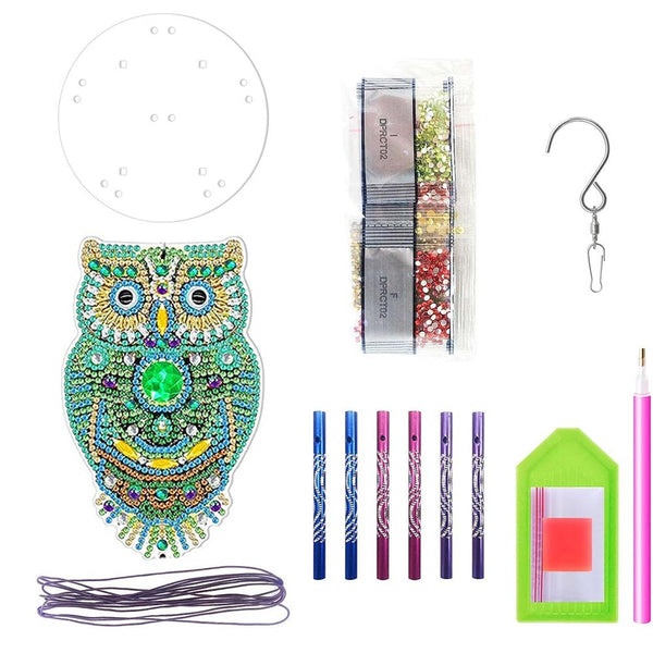 5D Diamond Painting Wind Chime Owl