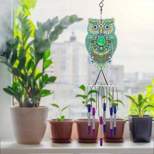 5D Diamond Painting Wind Chime Owl