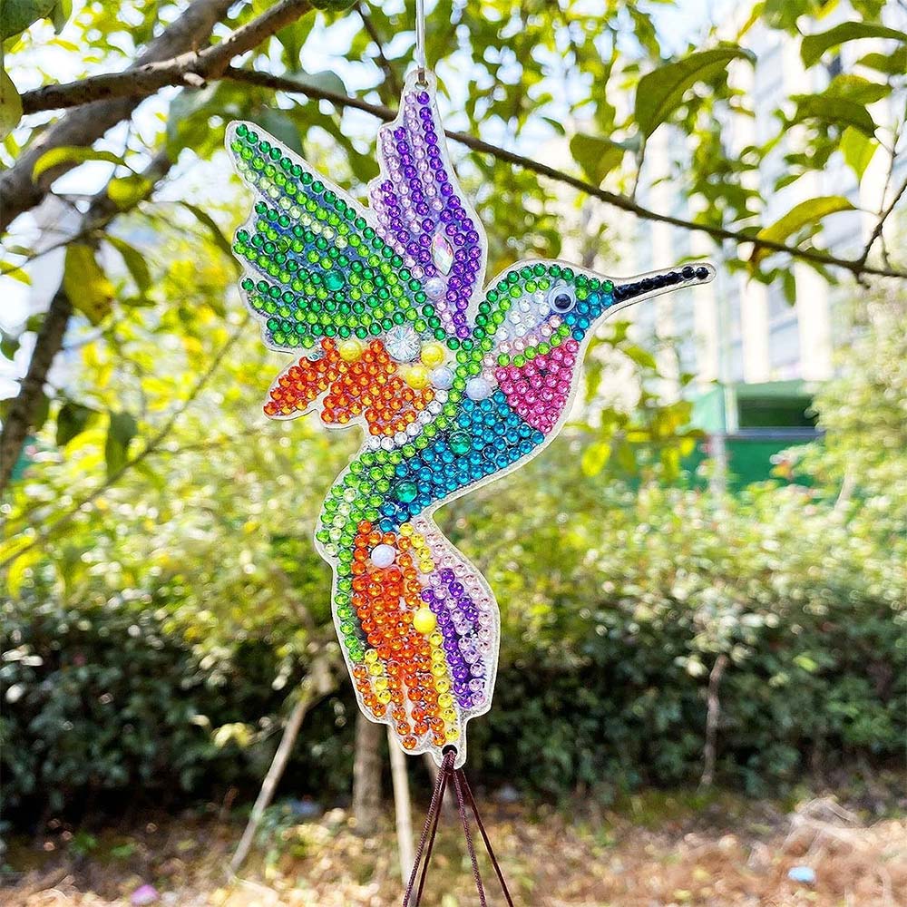 5D Diamond Painting Wind Chime Hummingbird