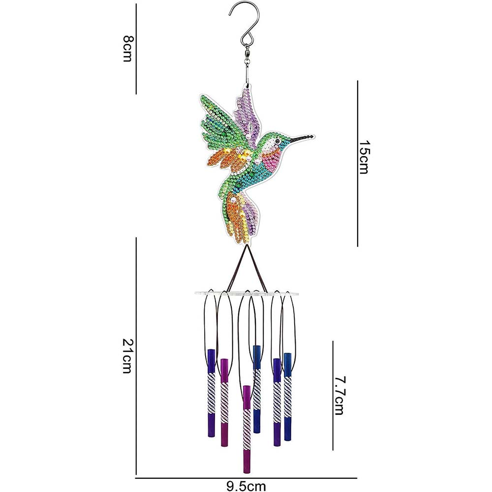 5D Diamond Painting Wind Chime Hummingbird