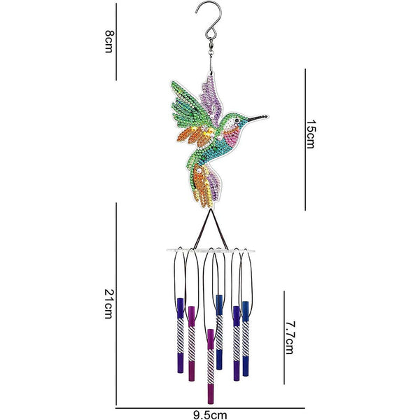 5D Diamond Painting Wind Chime Hummingbird