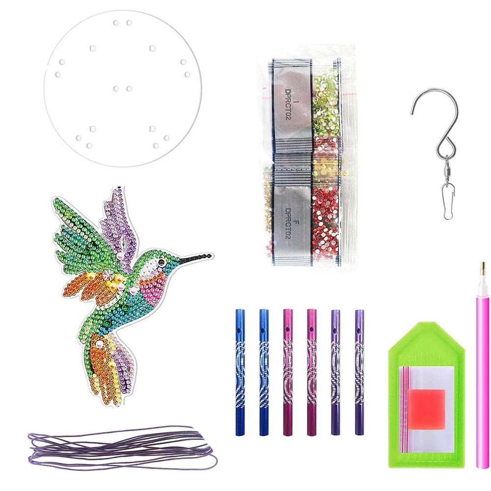 5D Diamond Painting Wind Chime Hummingbird