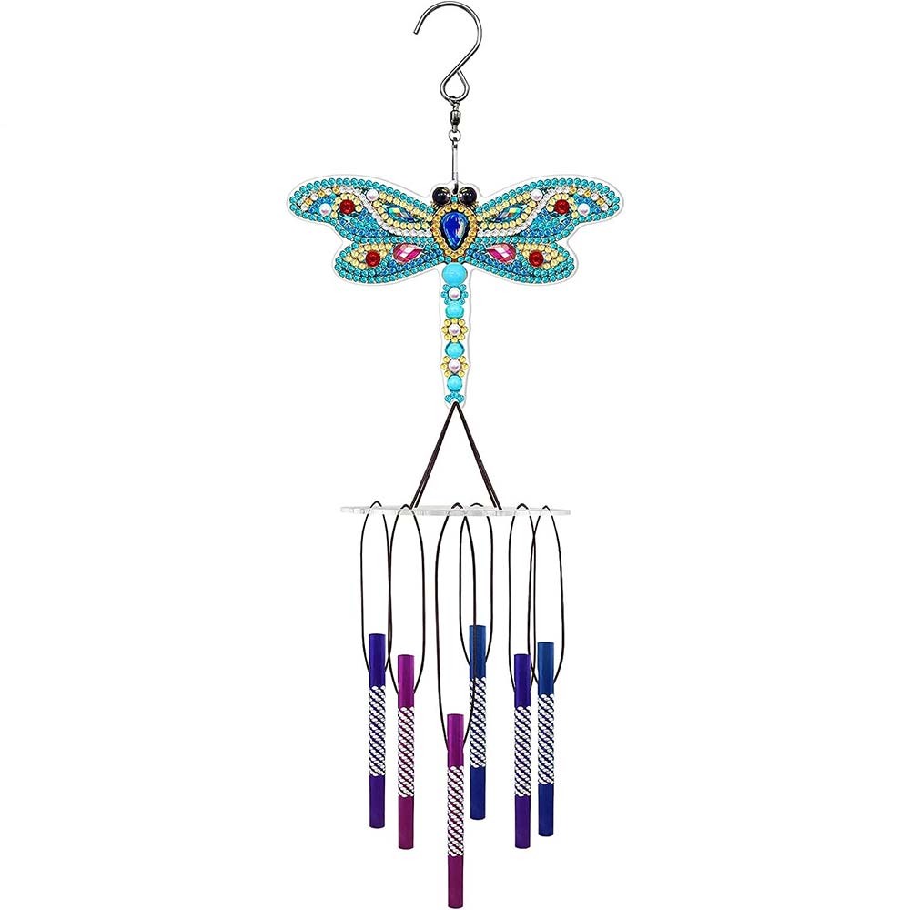 5D Diamond Painting Wind Chime Dragonfly
