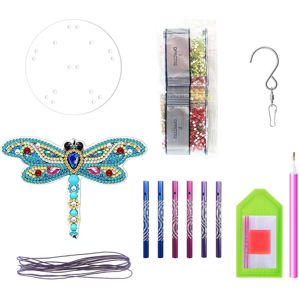 5D Diamond Painting Wind Chime Dragonfly