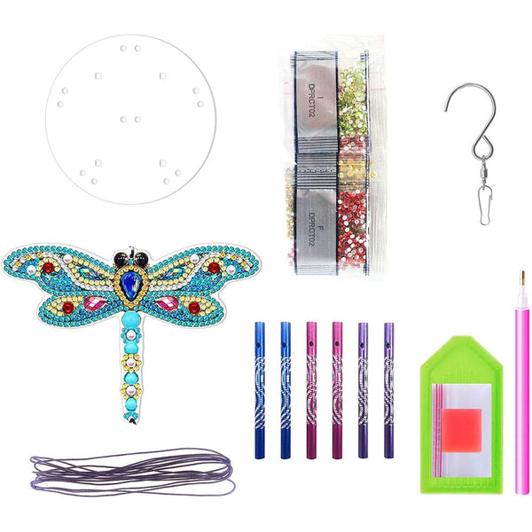 5D Diamond Painting Wind Chime Dragonfly