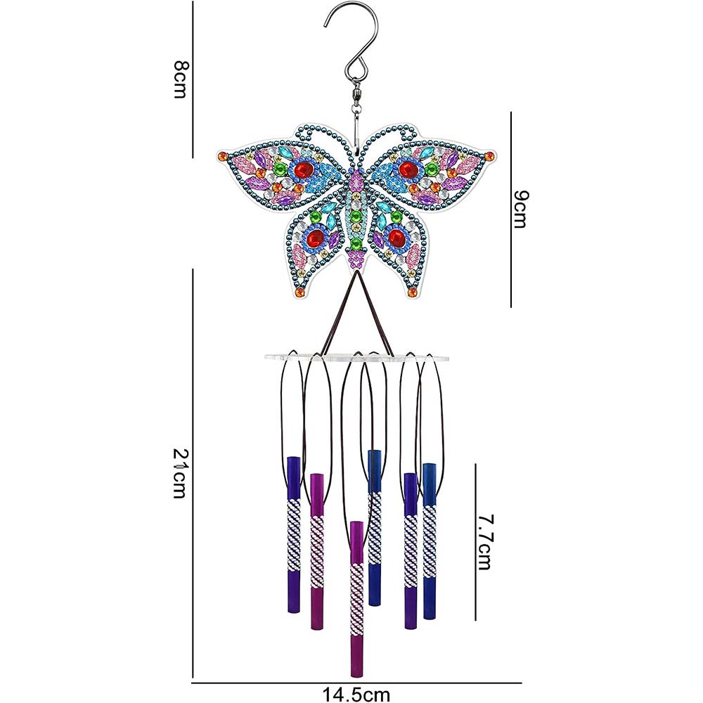 5D Diamond Art Wind Chime Butterfly