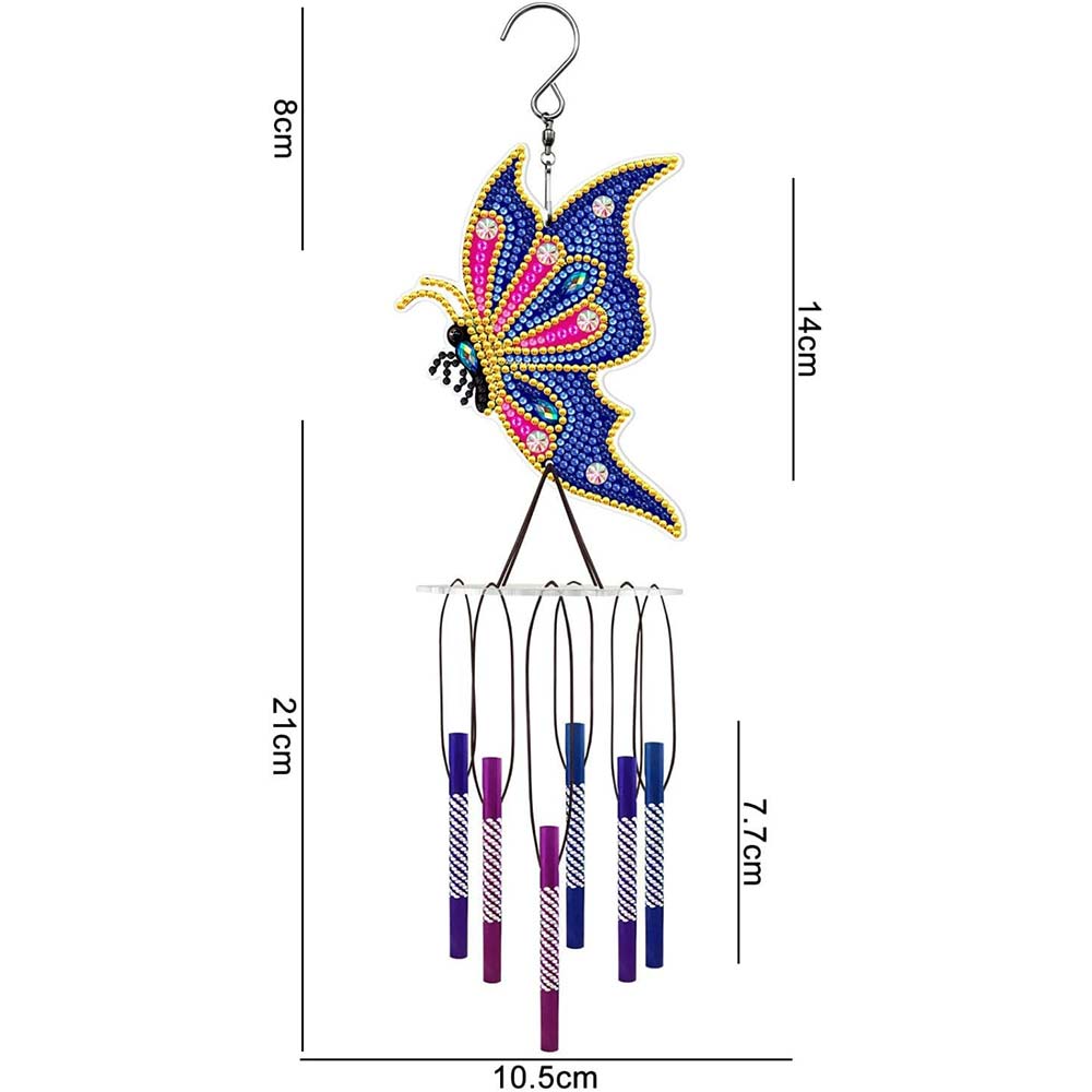 5D Diamond Painting Wind Chime Butterfly design
